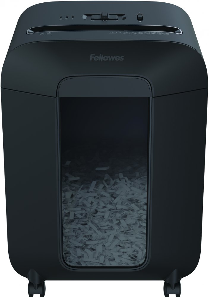 Niszczarka do papieru Fellowes LX85, ścinek 4x40mm, 12 kartek, P-4/T-4 DIN, czarny