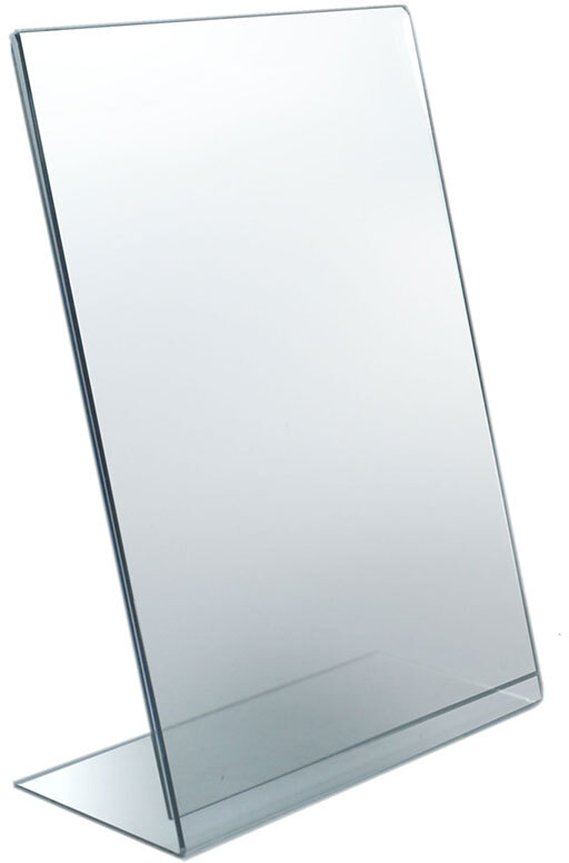 Stojak na prospekty Artimega, typ L, A4, przezroczysty