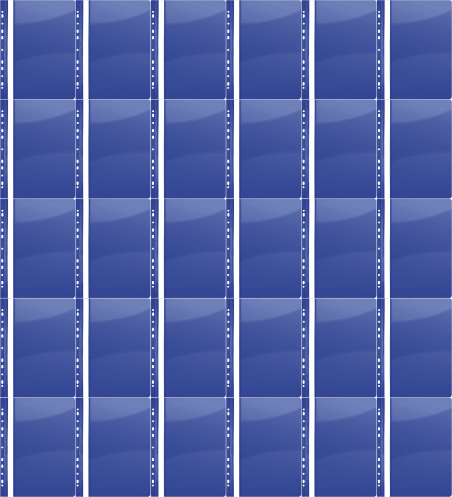 40x Skoroszyt plastikowy oczkowy Donau, twardy, A4, do 200 kartek, granatowy