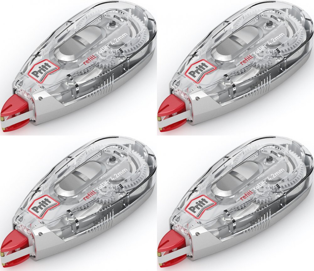 4x Korektor w taśmie Pritt System, 4.2mmx12m