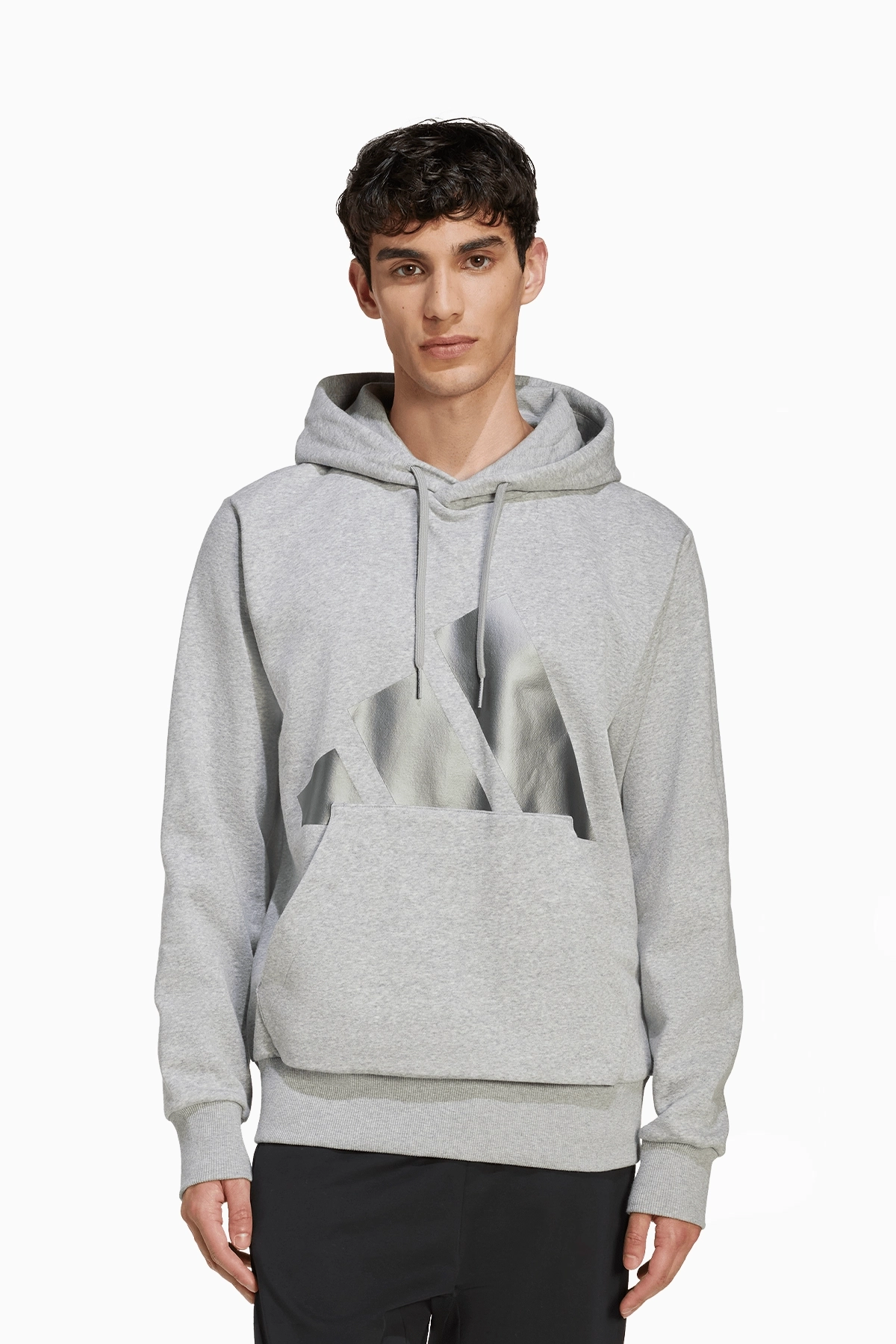 Bluza z kapturem adidas Essentials Holiday 3-Stripes - Szary