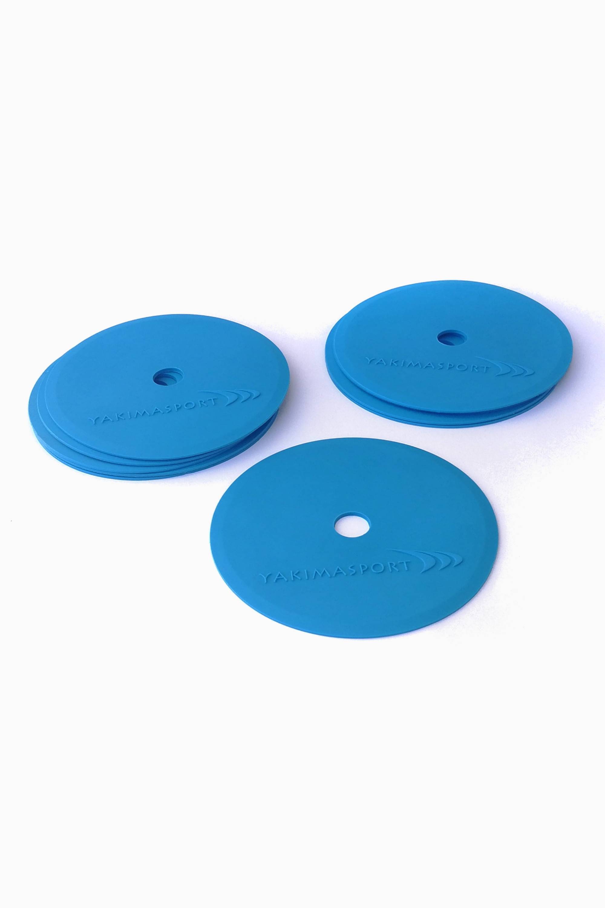 Znaczniki pola Yakimasport płaskie 10 szt. - Niebieski