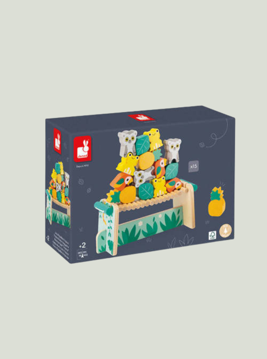 Drewniana gra balansowa Tropik 2+ JANOD