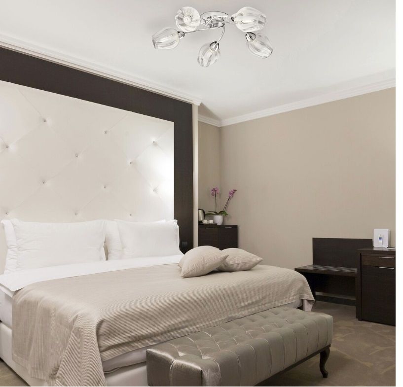 Rabalux Danila lampa podsufitowa 5x60 W biała-chrom-wzór 2970