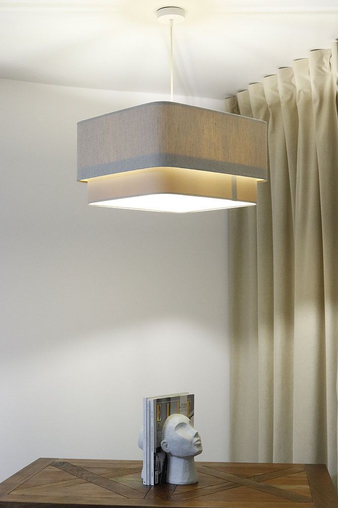 BPS Koncept Kwadro duo lampa wisząca 1x60 W kremowa-beżowa KWD-002 - Wysyłka w 24h