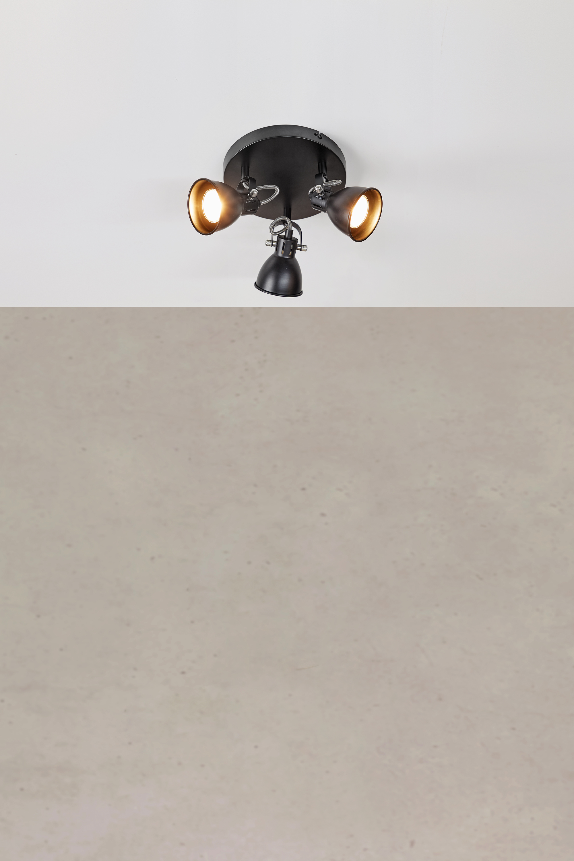 Markslöjd Mion lampa podsufitowa 3x7 W czarna 108847