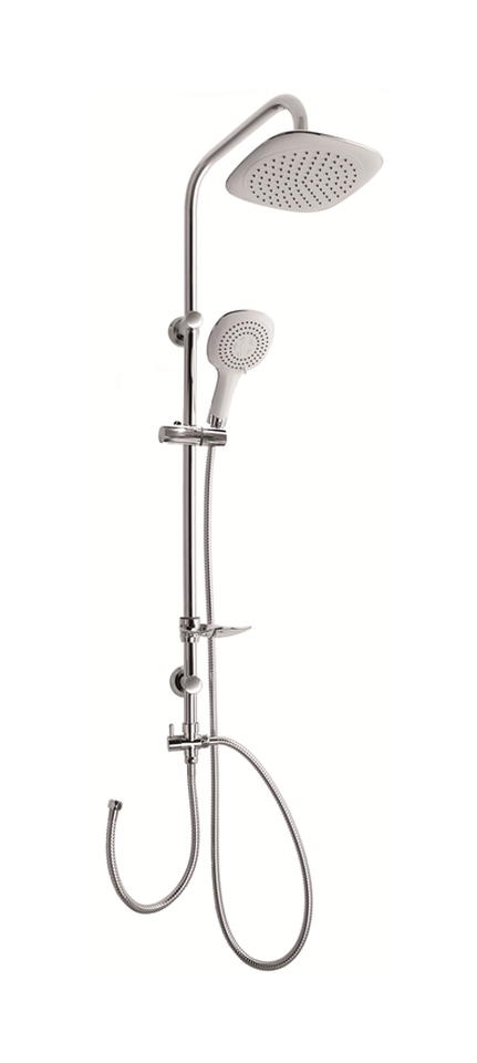 Invena Elea zestaw prysznicowy z deszczownicą chrom/biały AU-82-001