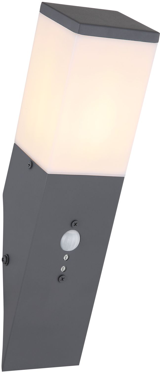 Globo Lighting Herri kinkiet zewnętrzny 1x15W antracyt/opal 31730S