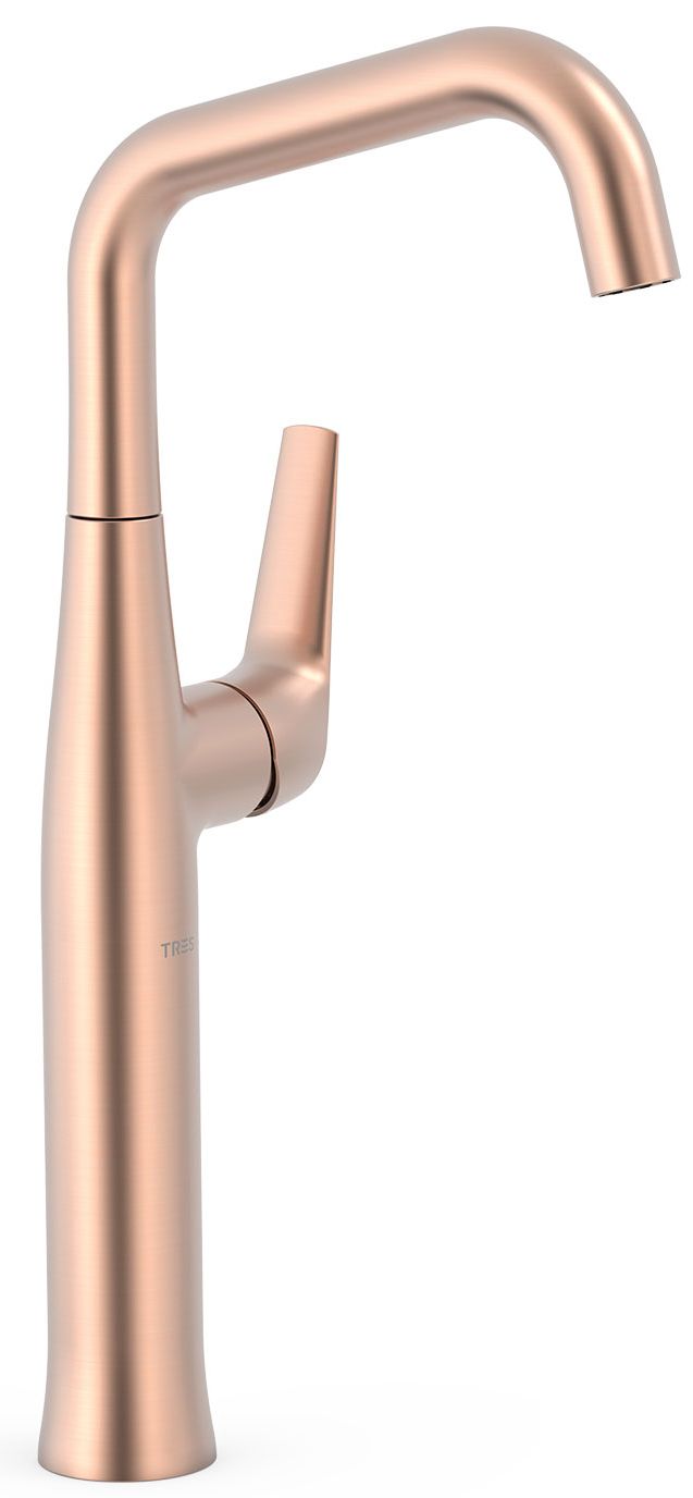 Tres Fuji bateria umywalkowa stojąca XXL różowe złoto mat 28184701OPM - Wysyłka w 24h