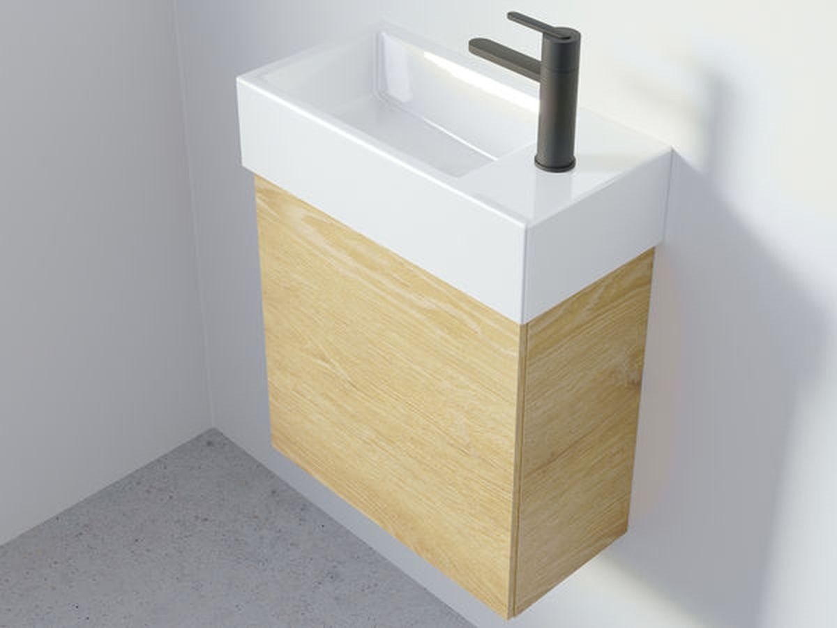 Riho Livit Tiny Wash umywalka 41x20 cm prostokątna biała W012001005