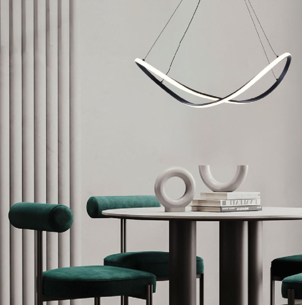 Zuma Line Erda lampa wisząca 1x45 W czarna 19600P-BK