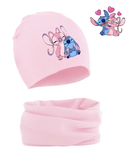 Komplecik Stitch czapka i komin 11