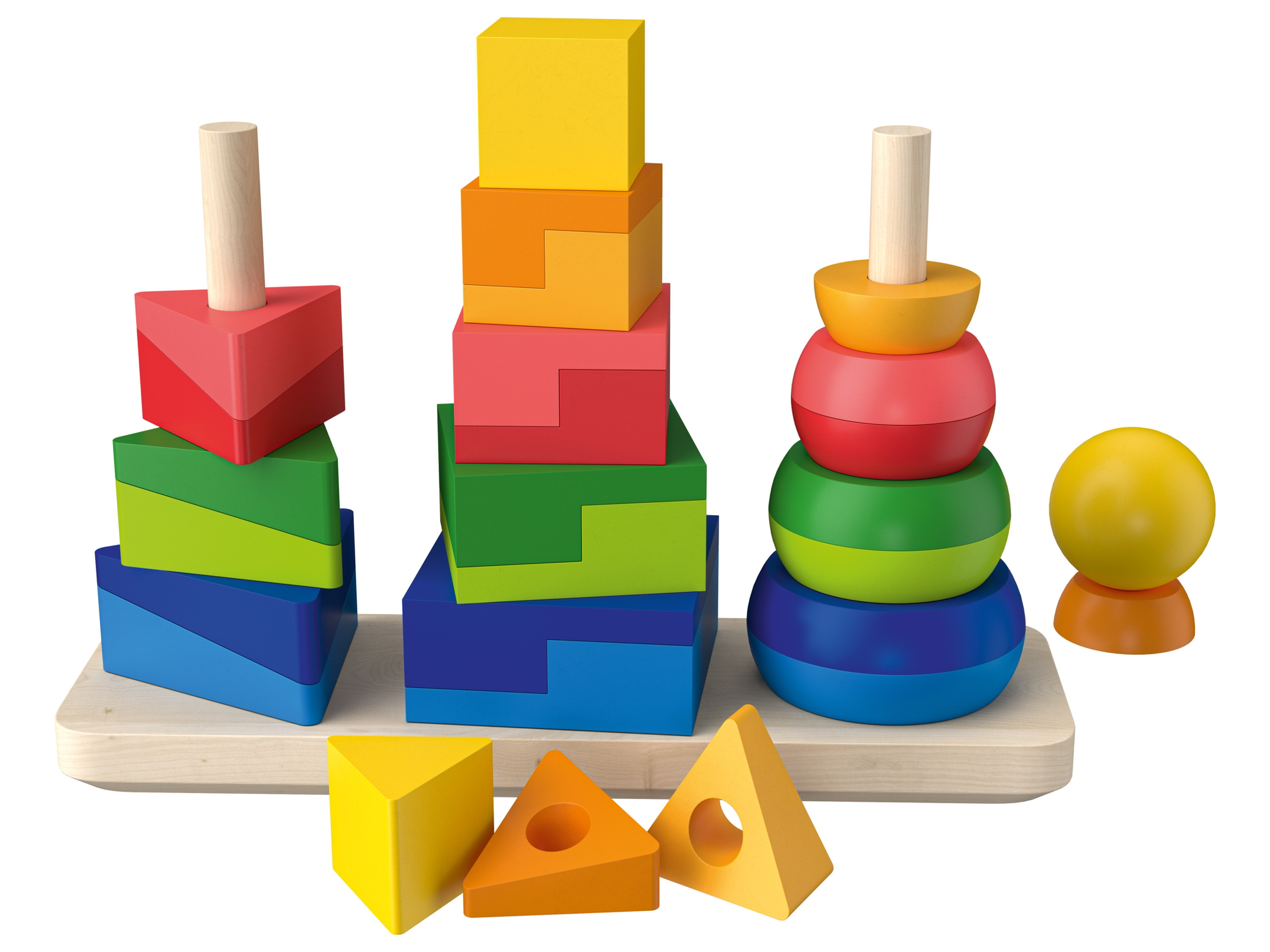 Playtive Drewniana zabawka motoryczna Wieża drewniana