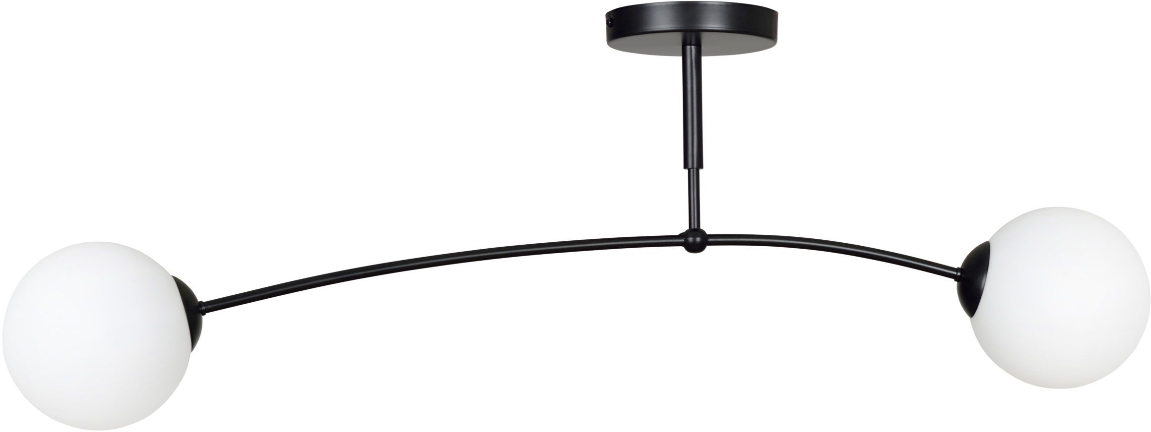 Darmowa Dostawa - Lampa podsufitowa 2x10 W czarna-mleczny Emibig Pregos 6702