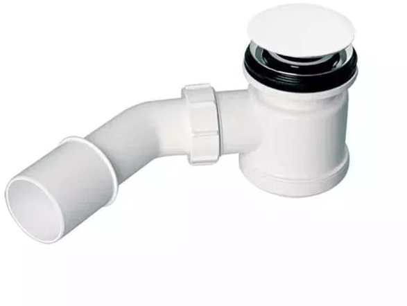 Darmowa Dostawa - Syfon do wanny biały Cristalstone SYFONWANNOWYBEZPRZELEWUBIALY