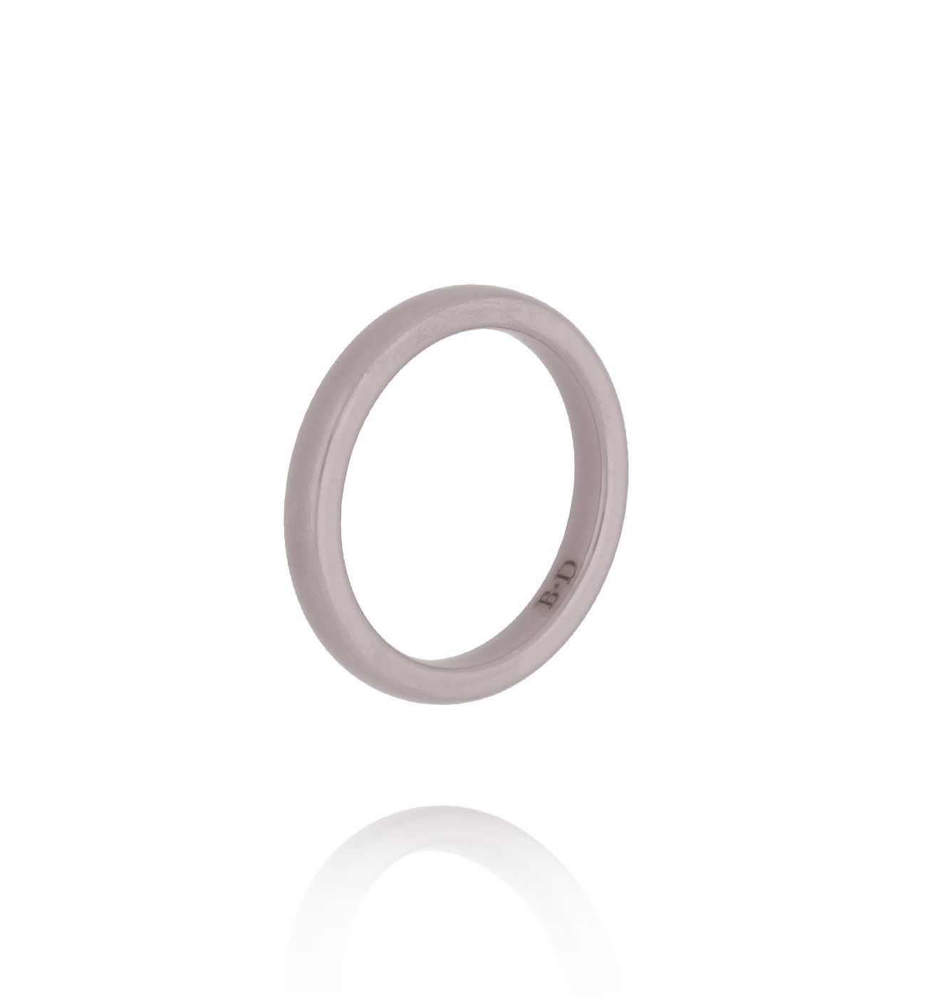 Obrączka z ceramiki cappuccino cienka PFE0114