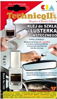 TECHNICQLL KLEJ DO SZKŁA I LUSTERKA WSTECZNEGO 8G - Petrostar