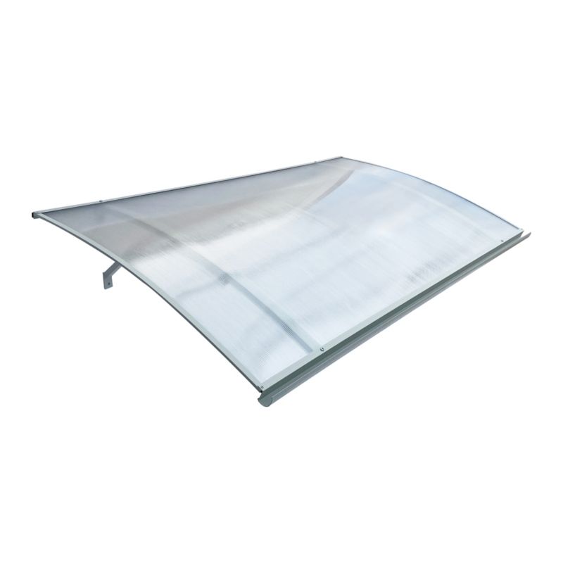 Daszek STARKEDACH L-160 RAL7035 wygięty z ramą aluminiową i z powłoką z poliwęglanu 1szt