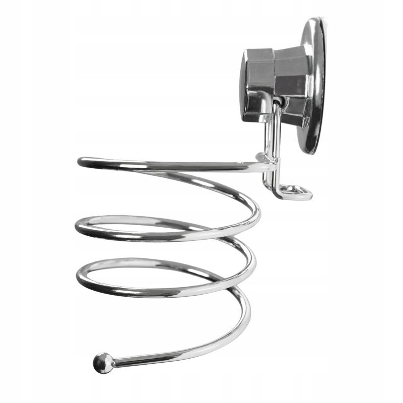 Uchwyt na suszarkę do włosów Rodeno srebrny samoprzylepny 1 szt.