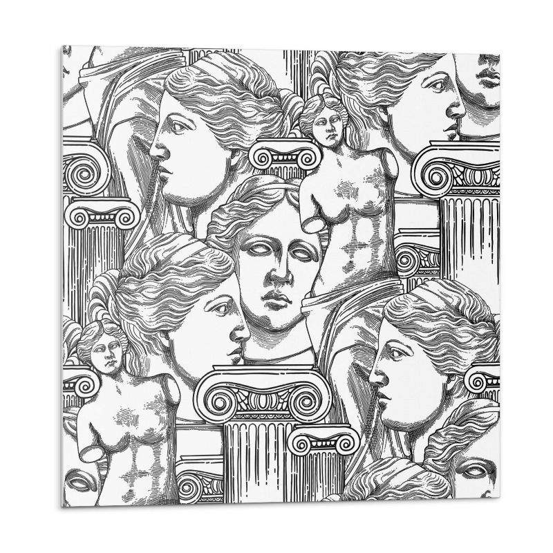 Kafelki samoprzylepne Wallfluent 50x50 cm Motyw z tradycyjnymi rzeźbami 4 szt.