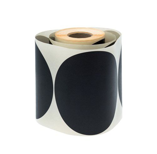 Etykiety samoprzylepne NEOPAK czarne okrągłe 150 mm 250 szt.