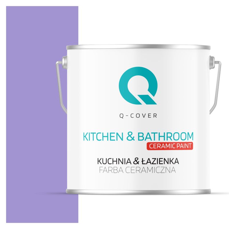 Farba Ceramiczna Kuchnia & Łazienka Q-Cover Fioletowy H2733 Głęboki Mat 5L