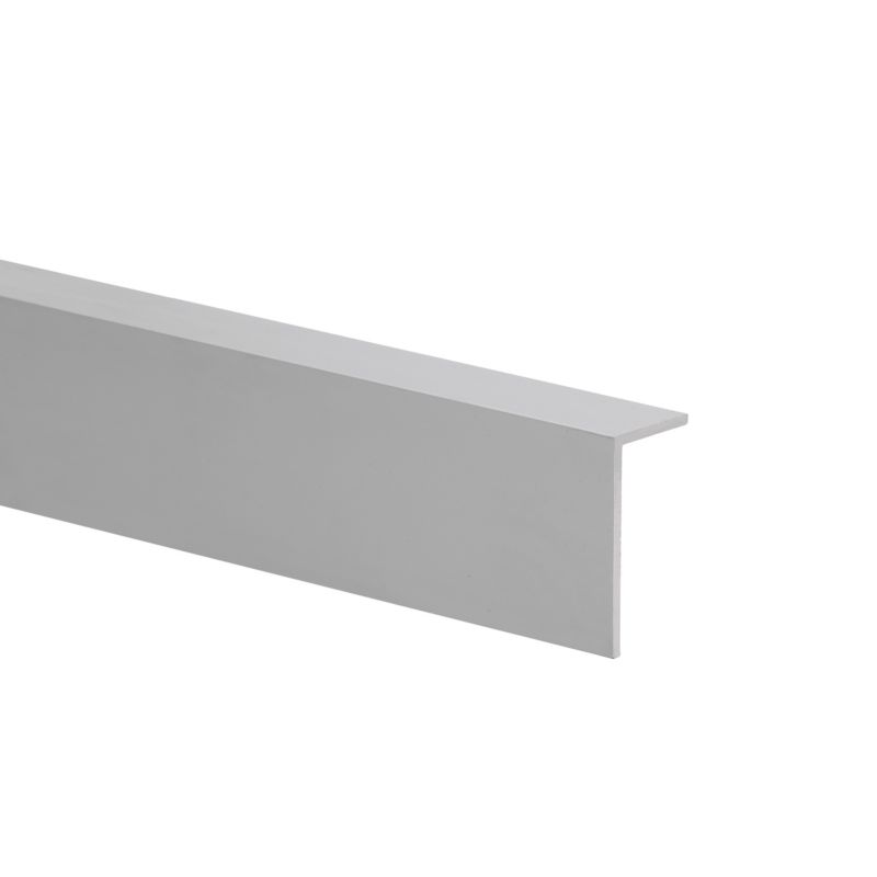 Kątownik aluminiowy gładki 2000 x 40 x 20 x 2 mm szary