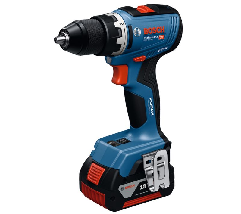 WKRĘTARKA BOSCH GSR18V-65 bezszczotkowa 2x 5Ah 63Nm walizka L-Boxx 1szt