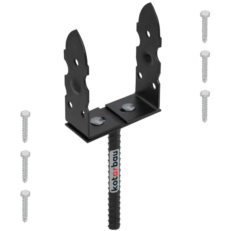 Podstawa słupa KOTARBAU z prętem 120-200 mm u kotwa do muru wmurowania 1 szt.