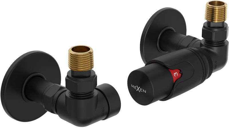 Zestaw termostatyczny osiowy Mexen G00 czarny W903-900-904-70 1 szt.