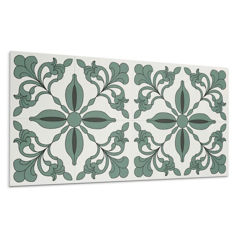 Panel samoprzylepny Wallfluent 120x60 cm Wytworny design roślinny 1 szt.