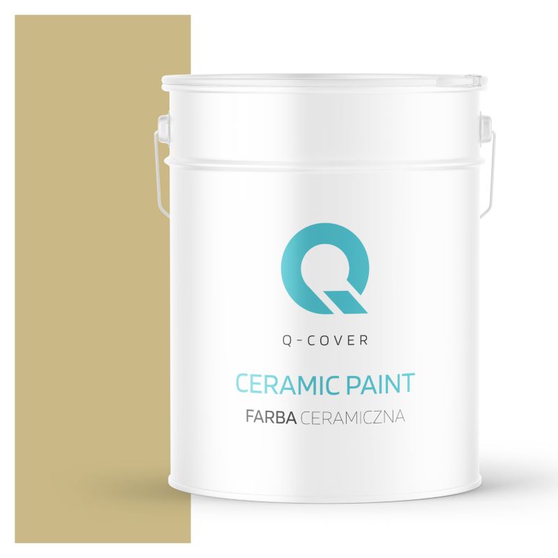 Farba Ceramiczna Do Ścian i Sufitów Q-Cover Zgniła zieleń H2348 Głęboki Mat 10L
