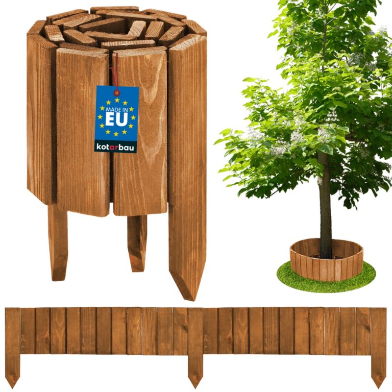 Obrzeże KOTARBAU płotek drewniany dębowy 15x110 cm 1 szt.