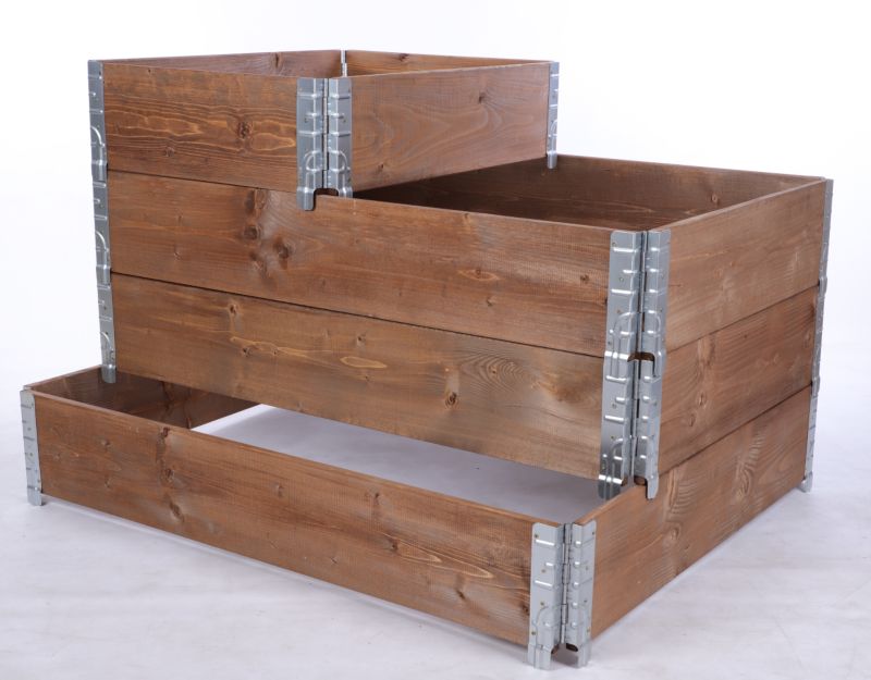 Skrzynia na warzywa MODO24 40x80x100 cm impregnowane brązowe drewno 1 szt.