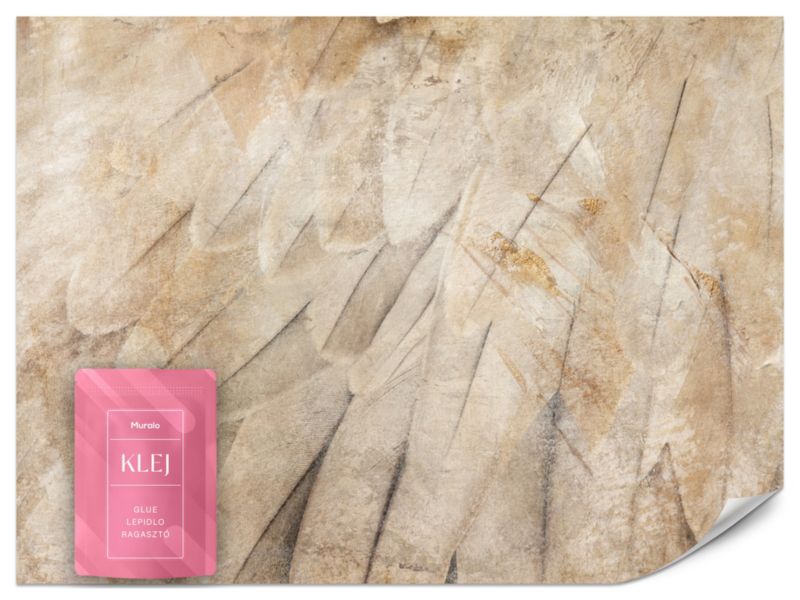 Fototapeta Muralo Skrzydła Ptaka Betonowa Ściana 200x140 cm 1szt.