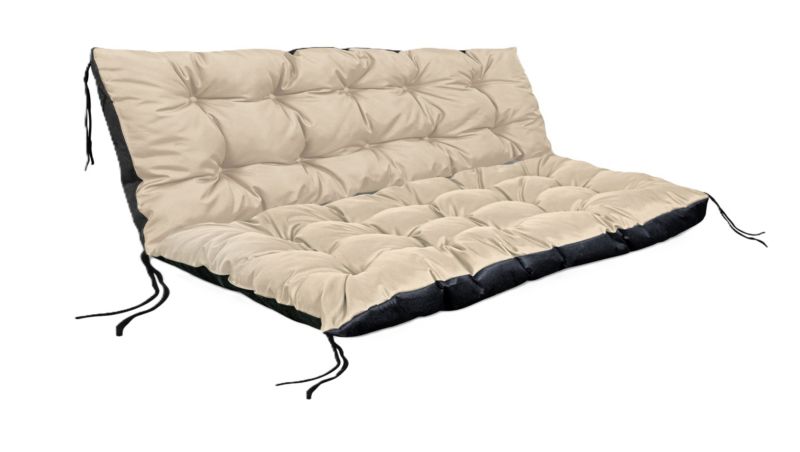 Zestaw poduszek ogrodowych Aio Factory wodoodporny na ławkę palety beżowy 120x80 120x40 cm 1szt