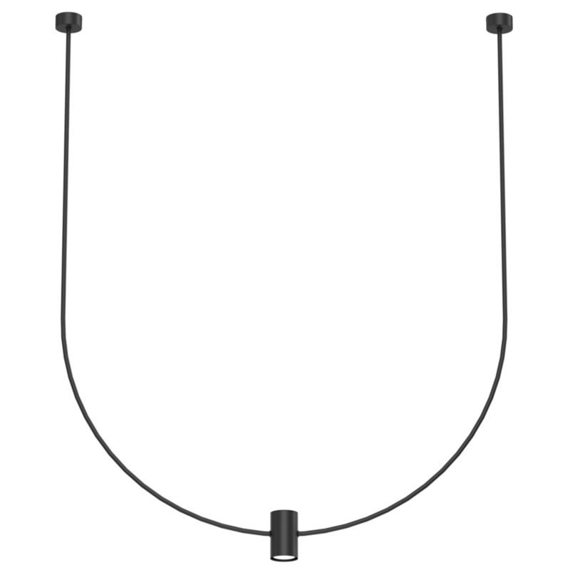 Lampa wisząca Shilo No. C 0886 czarna minimalistyczna 1xGU10 x 10W 1 szt.