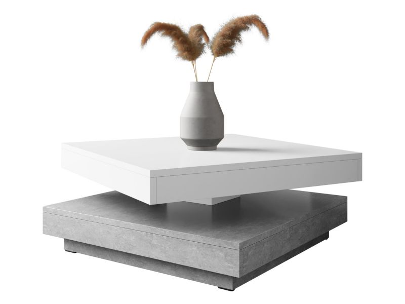 Stolik kawowy MIRJAN 24 Nenani biały/atelier jasny 1 szt.