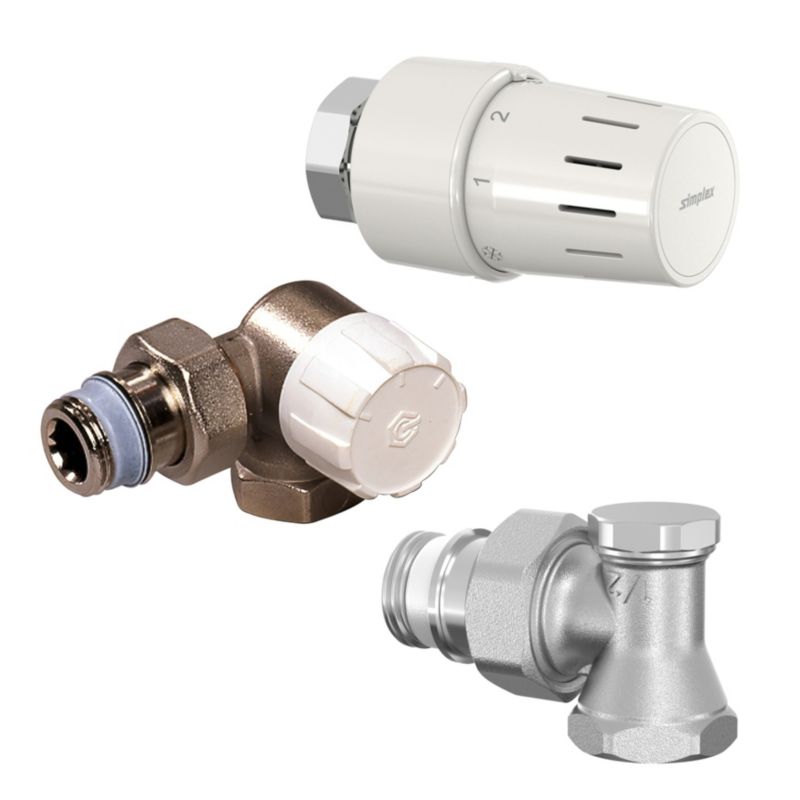 Zestaw termostatyczny osiowy prawy 1/2"