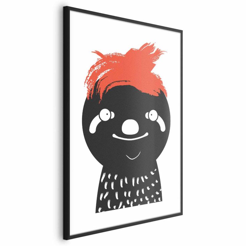 Plakat Artgeist Szalony leniwiec 21x30 cm z ramą czarną 1 szt