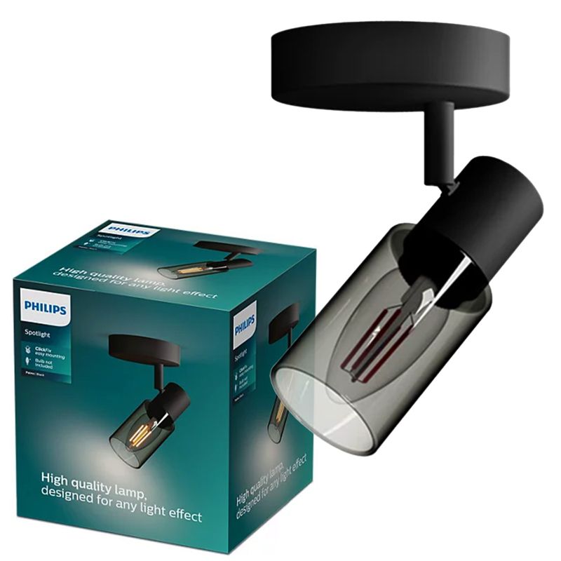Lampa Ścienna Philips Kinkiet E14 Czarna 1 szt.