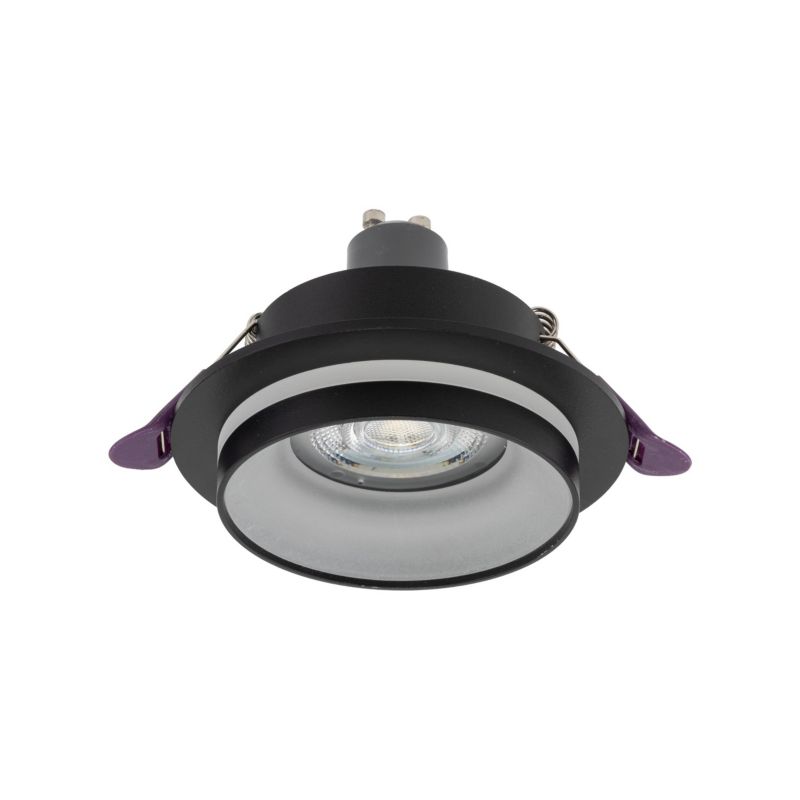 Oczko TK Lighting Jet czarne eye 1x gu10 podtynkowe szeroki kąt świecenia -1szt.