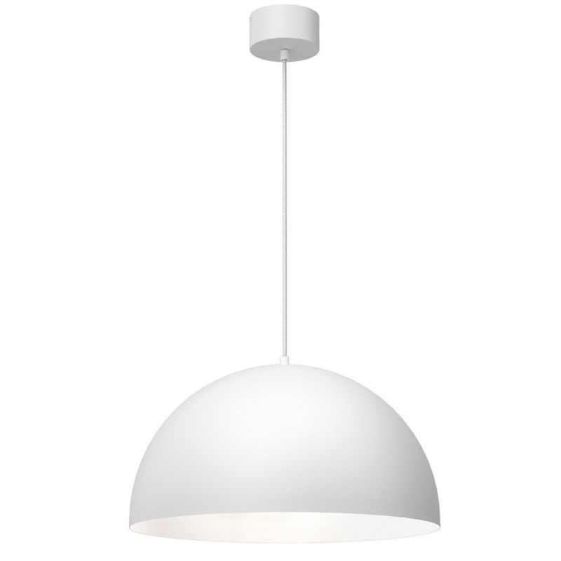 Lampa wisząca Luminex Single 0023 biały matowy minimalistyczna 1xE27 x 15W 1 szt.