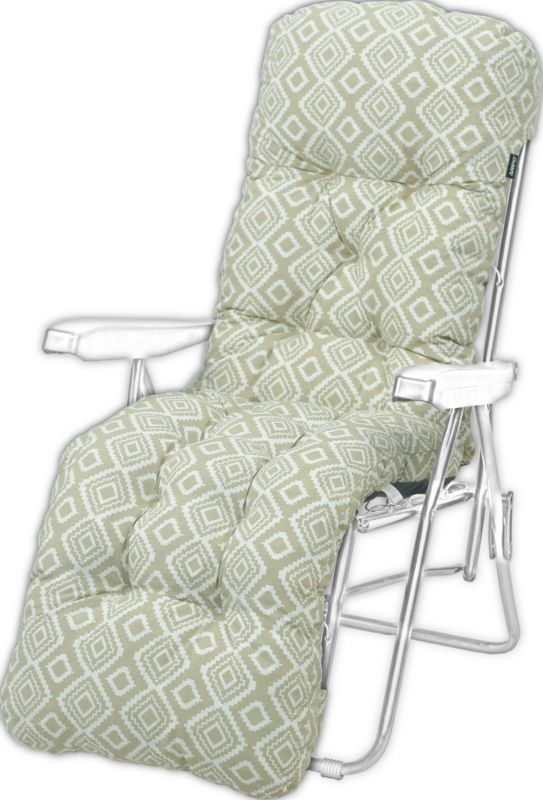 Poduszka na leżak z podnóżkiem AMPO gruba beż biały 1 szt.