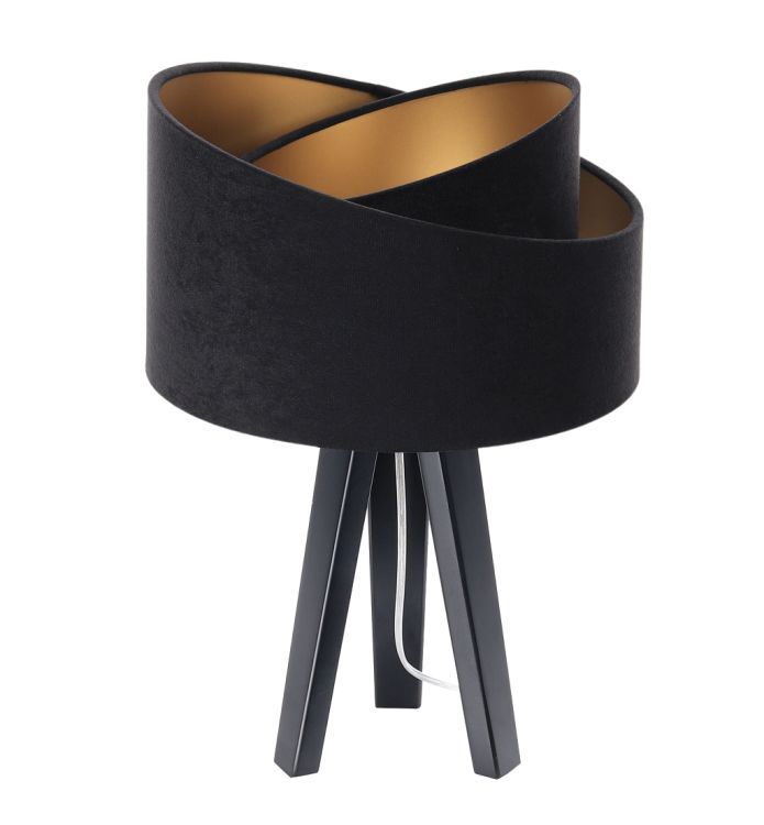 Lampa Bps Koncept stołowa GEMSTONE czarna/złota/czarna 1 szt