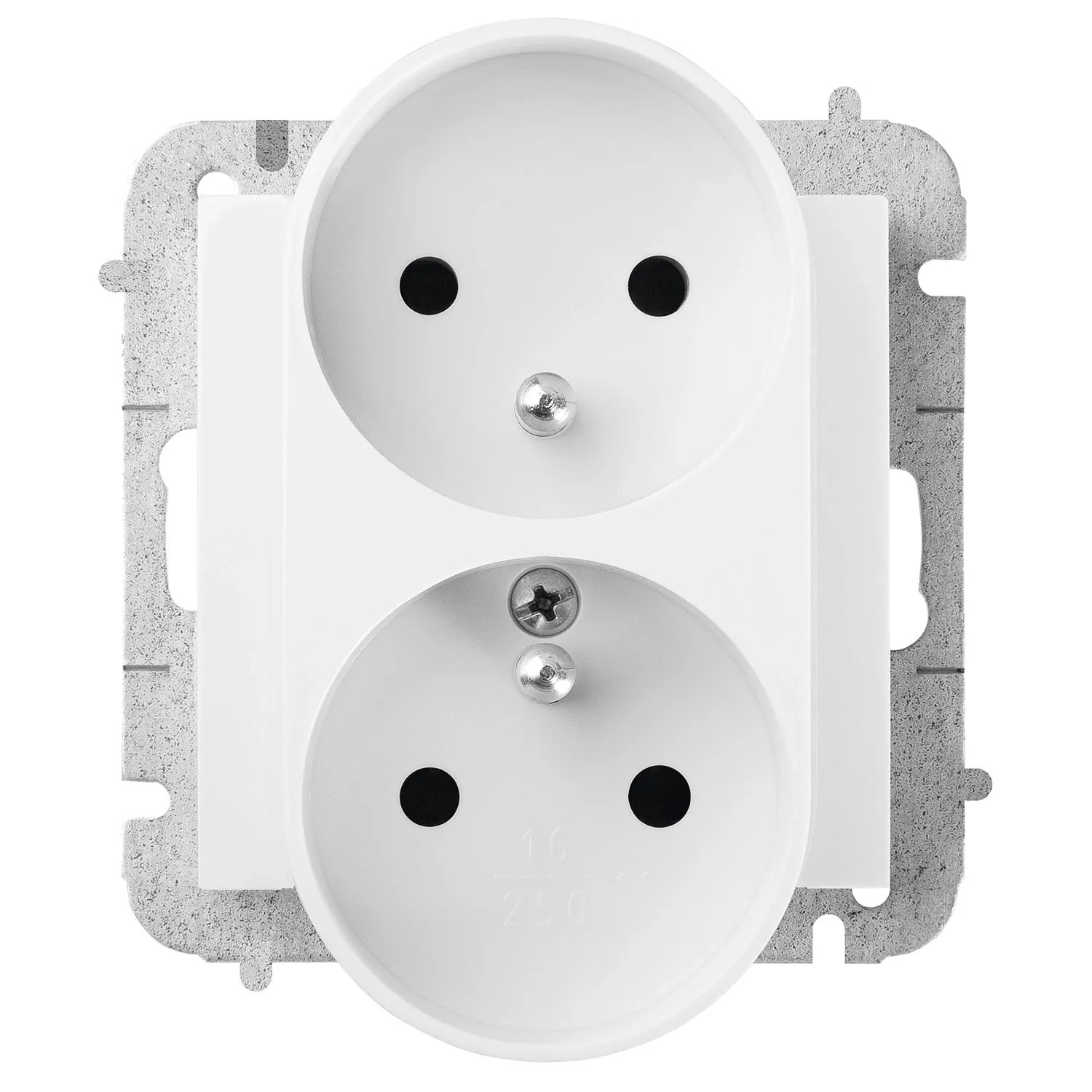 Elektro-Plast Gniazdo Astoria podwójne 2x2P białe