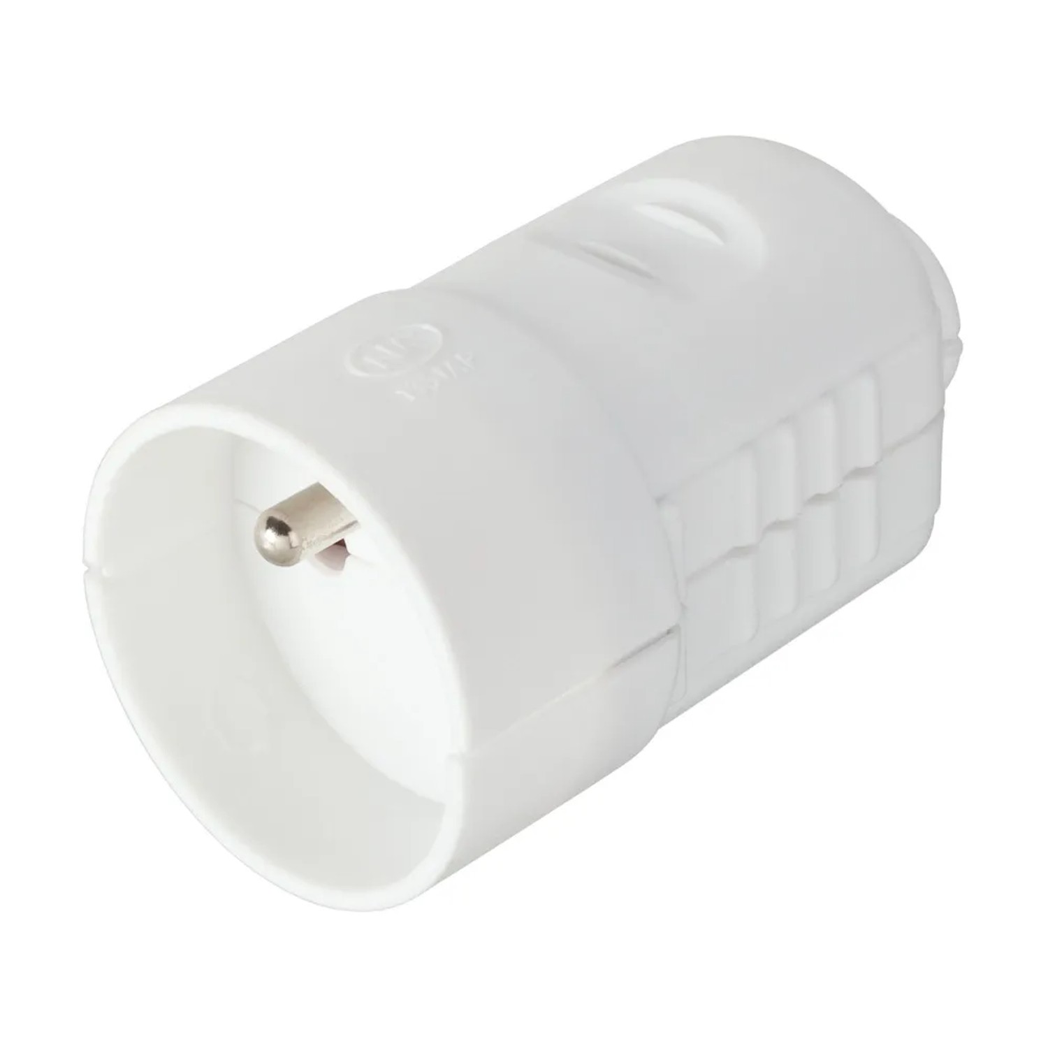 LUX-TOOLS Gniazdo okrągłe z uziemieniem białe