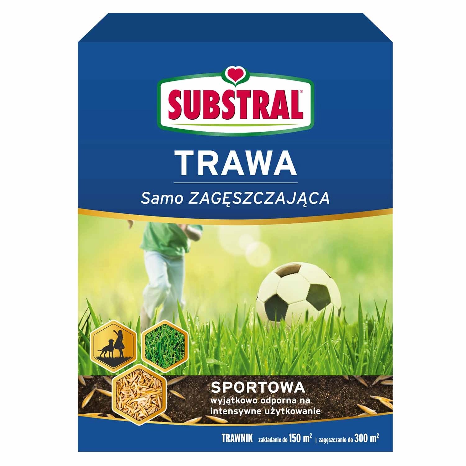 SUBSTRAL Trawa samo zagęszczająca sportowa - 3 kg