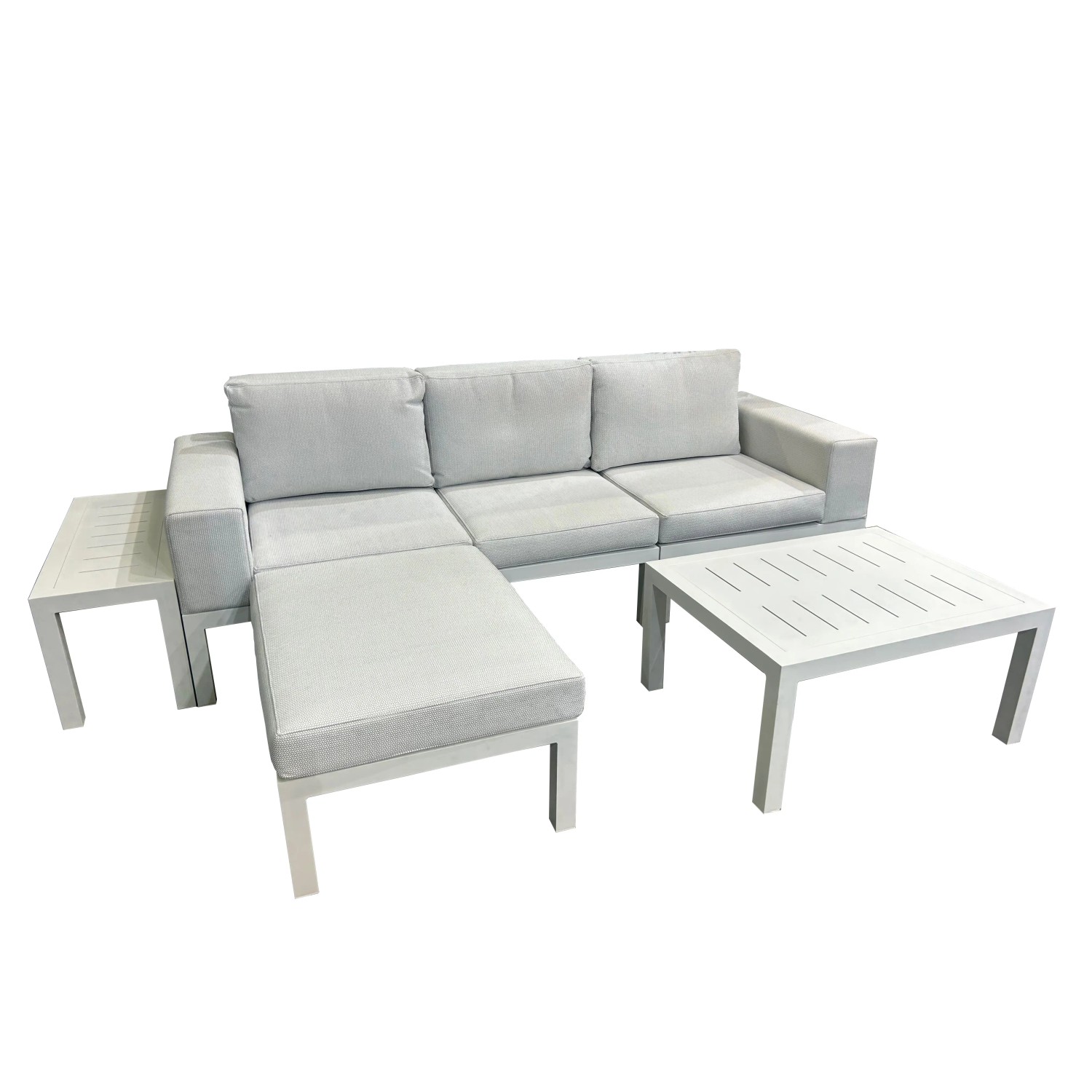 Komplet mebli wypoczynkowych MILANO aluminium 4-częściowy