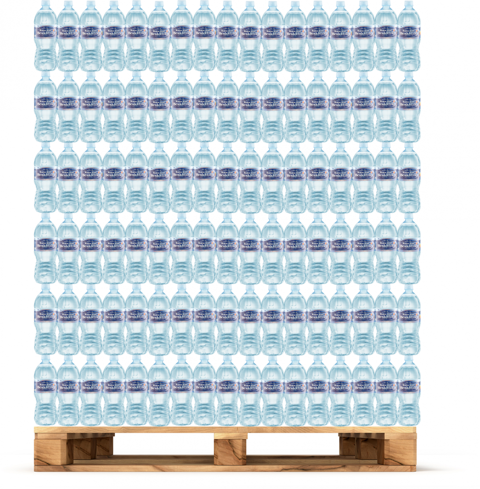 630x Woda niegazowana Kuracjusz Beskidzki, 1l, butelka PET